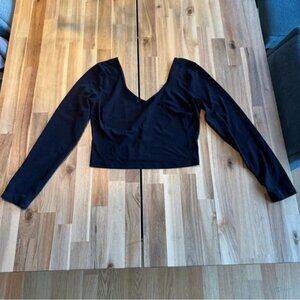 lululemon athletica Black Crop Top